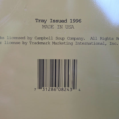 Vintage 1996 Campbells Soup "Christmas Wish" Metal Tray