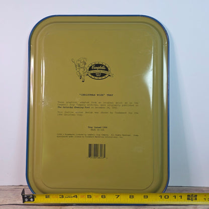 Vintage 1996 Campbells Soup "Christmas Wish" Metal Tray