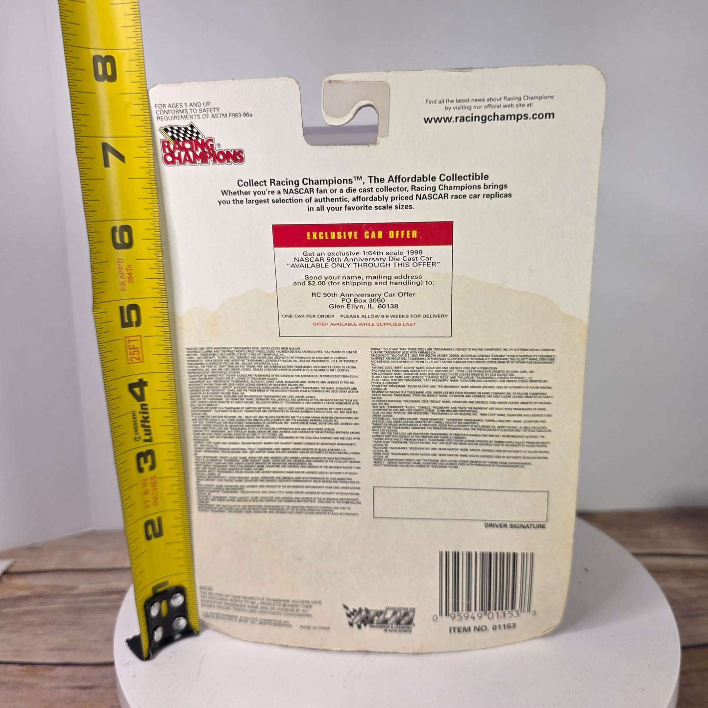 Racing Champions 50th Anniversary 1998 NASCAR Kodak Gold #4 Diecast Car 1:64 Scale