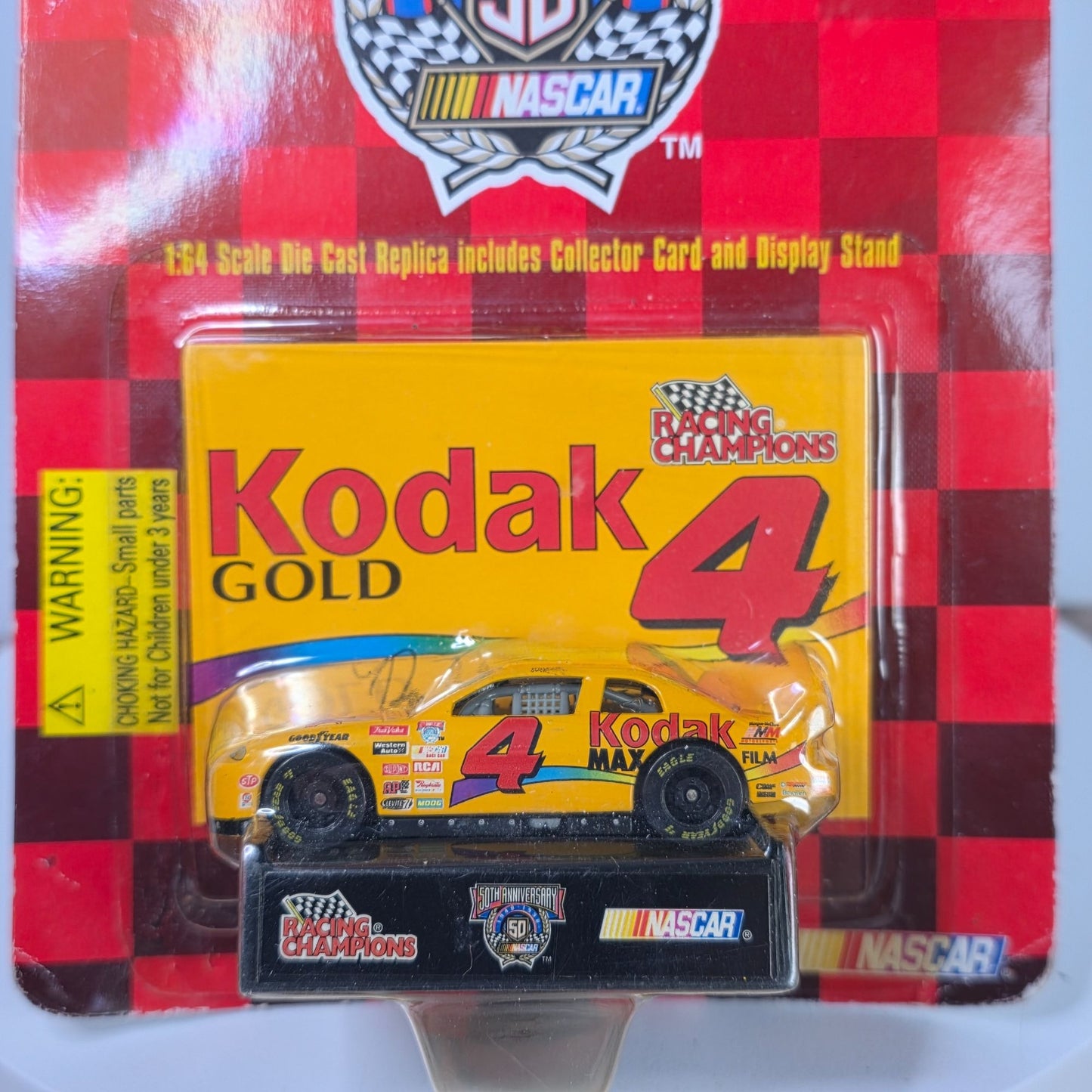 Racing Champions 50th Anniversary 1998 NASCAR Kodak Gold #4 Diecast Car 1:64 Scale