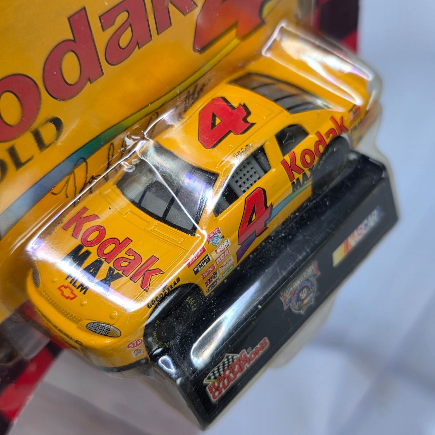 Racing Champions 50th Anniversary 1998 NASCAR Kodak Gold #4 Diecast Car 1:64 Scale