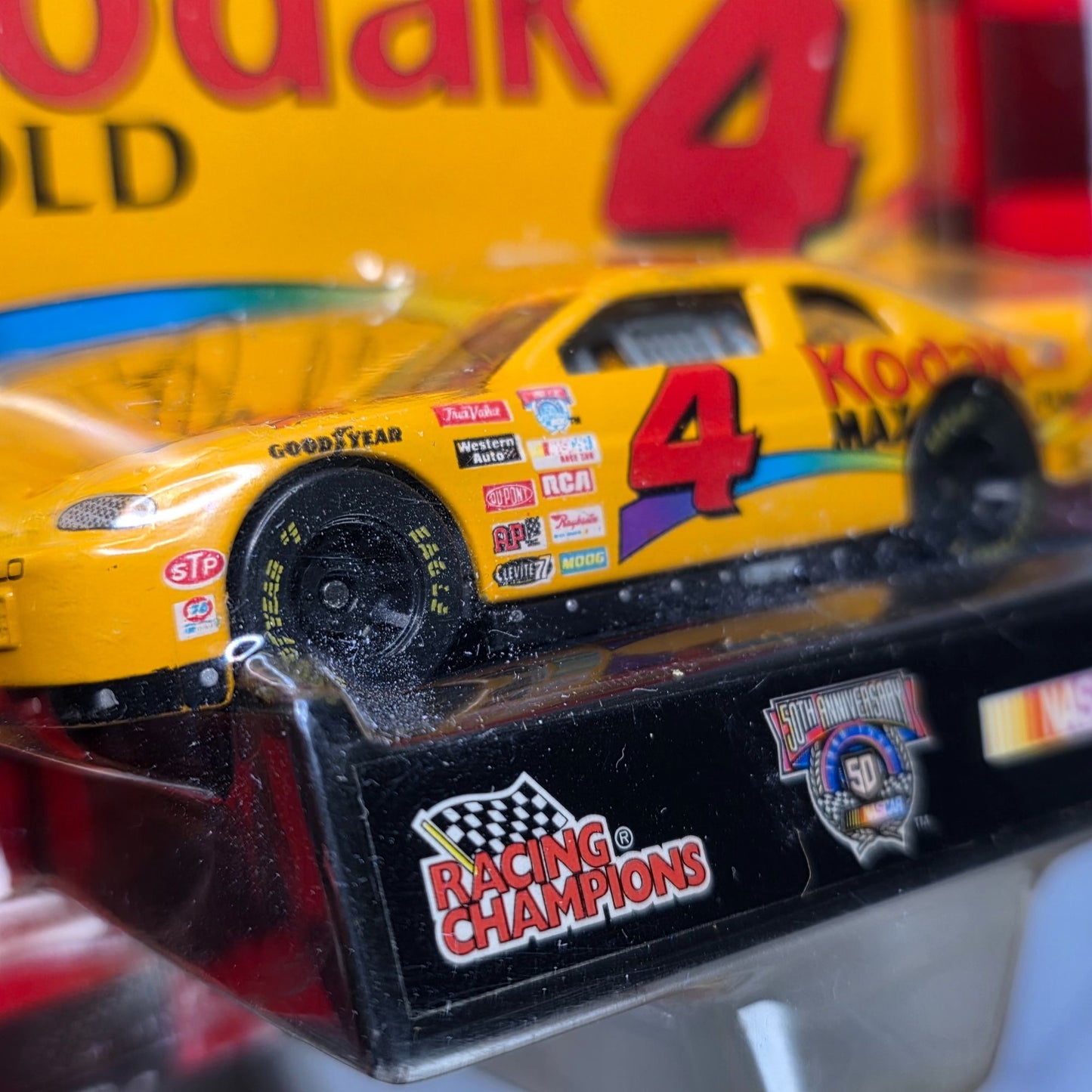 Racing Champions 50th Anniversary 1998 NASCAR Kodak Gold #4 Diecast Car 1:64 Scale