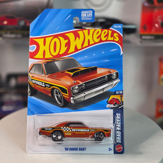 Hot Wheels 2026 '68 Dodge Dart Orange Drag Racers 5/10 104/250 MOC New