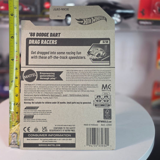 Hot Wheels 2026 '68 Dodge Dart Orange Drag Racers 5/10 104/250 MOC New