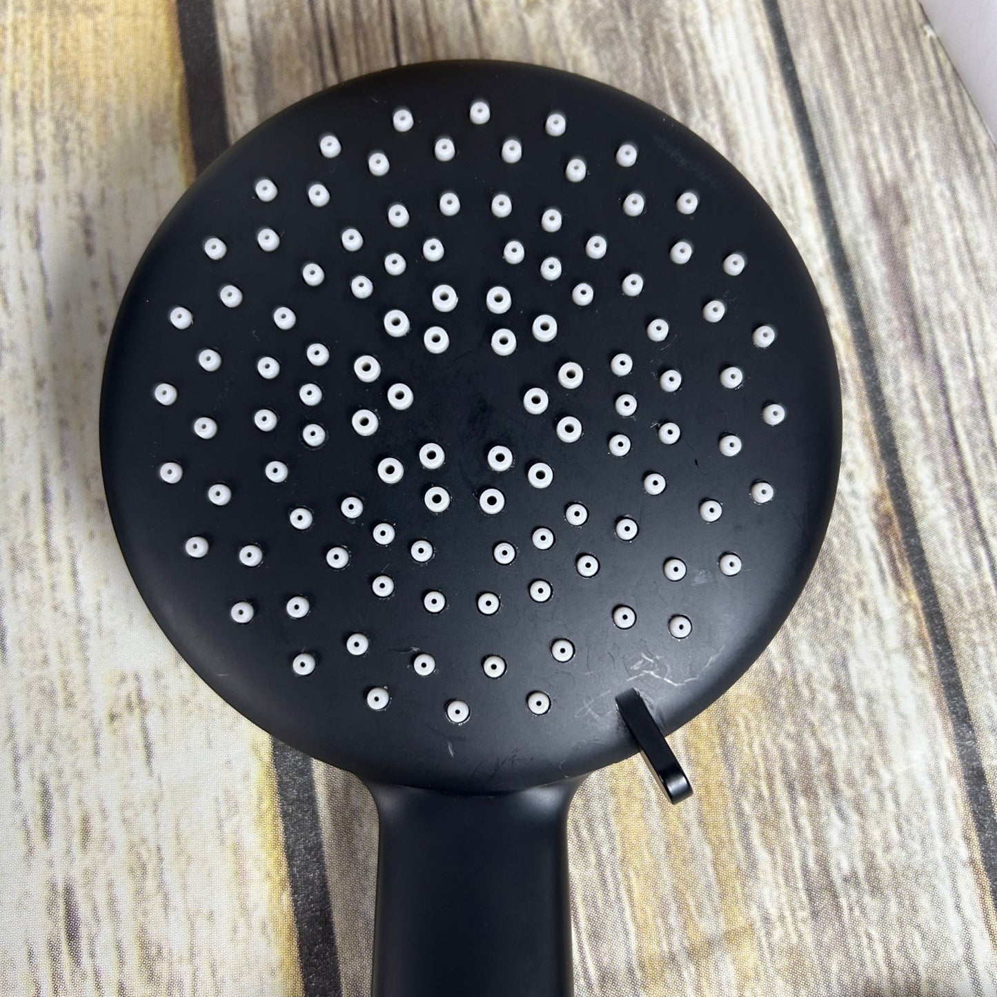 Gabrylly Wall Mounted Pressure Balanced Bath/Shower Faucet Set With Rainfall Showerhead & Handheld Sprayer In Matte Black Finish