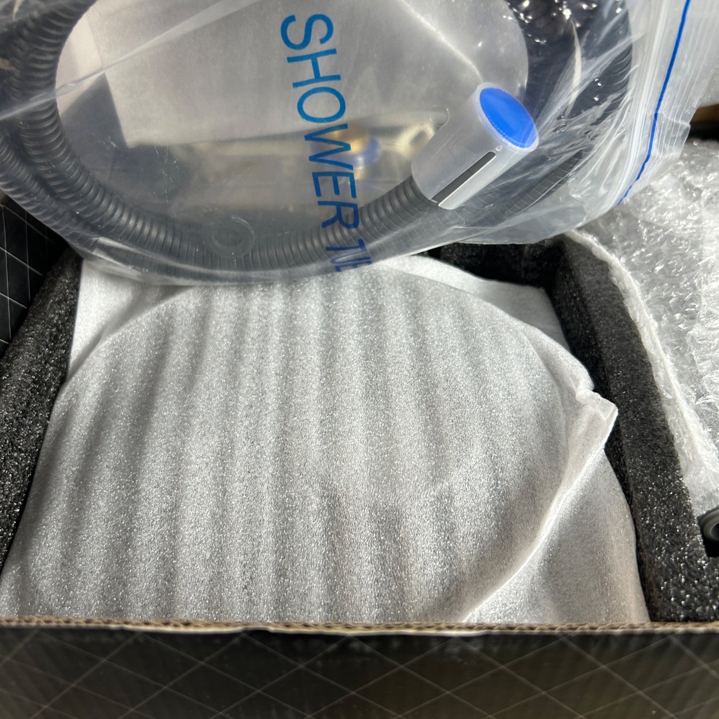 Gabrylly Wall Mounted Pressure Balanced Bath/Shower Faucet Set With Rainfall Showerhead & Handheld Sprayer In Matte Black Finish