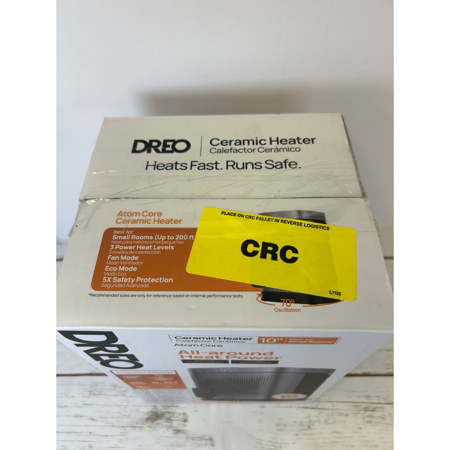 Dreo 1500W PTC Ceramic Heater With Oscillation & LED Display For Indoor Use