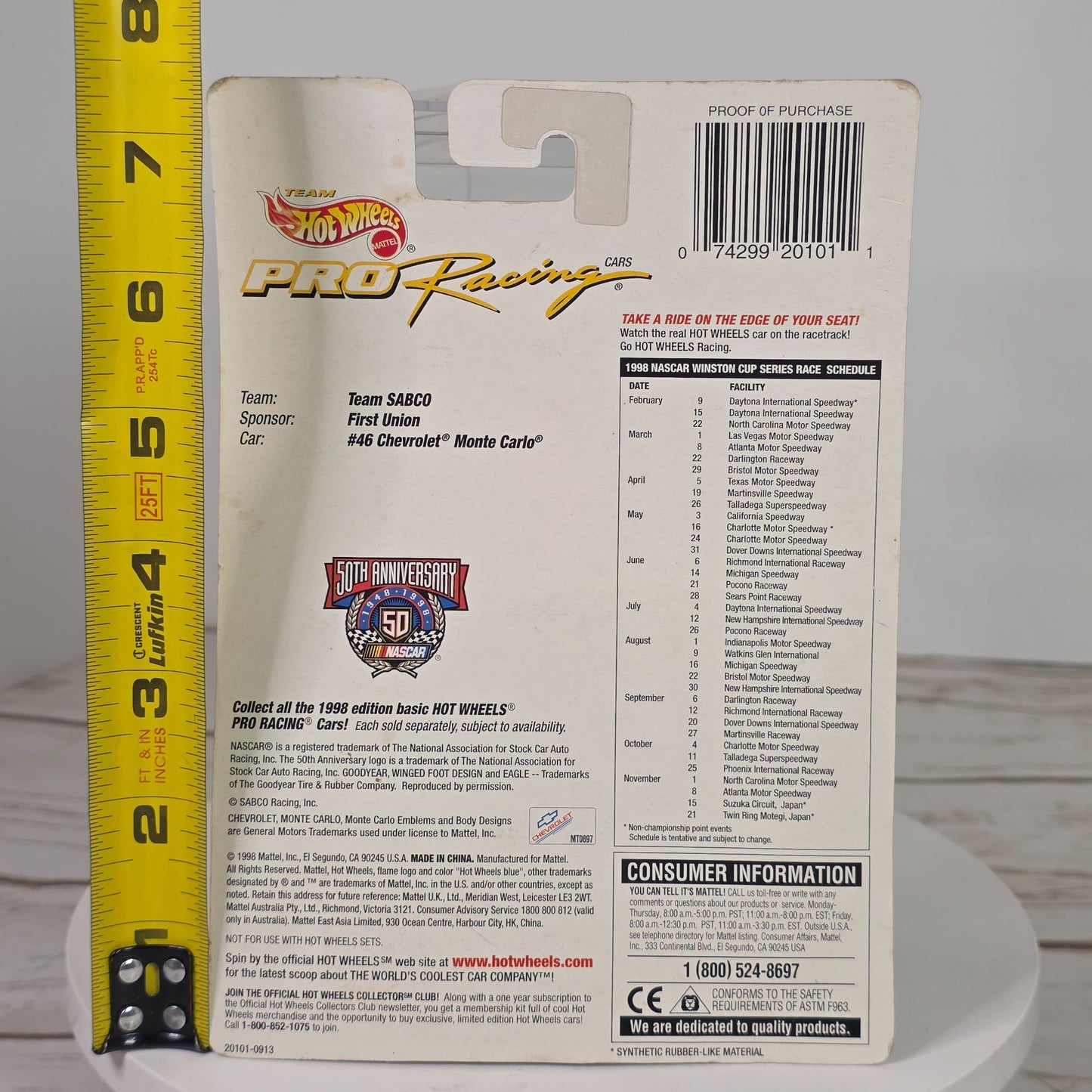 Hot Wheels Pro Racing 1998 Collector Edition Die-Cast Car #46 Trading Paint Series