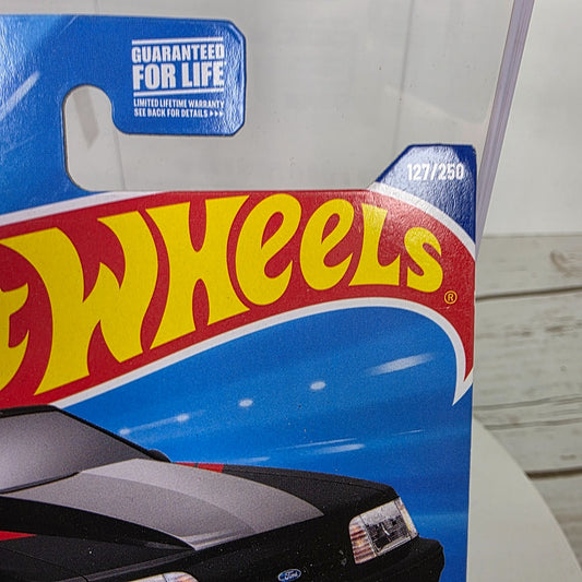 Hot Wheels 92 Ford Mustang Die-Cast Model 1:64 Scale Limited Edition 127/250 70s Vs 90s Series Black & Red Design