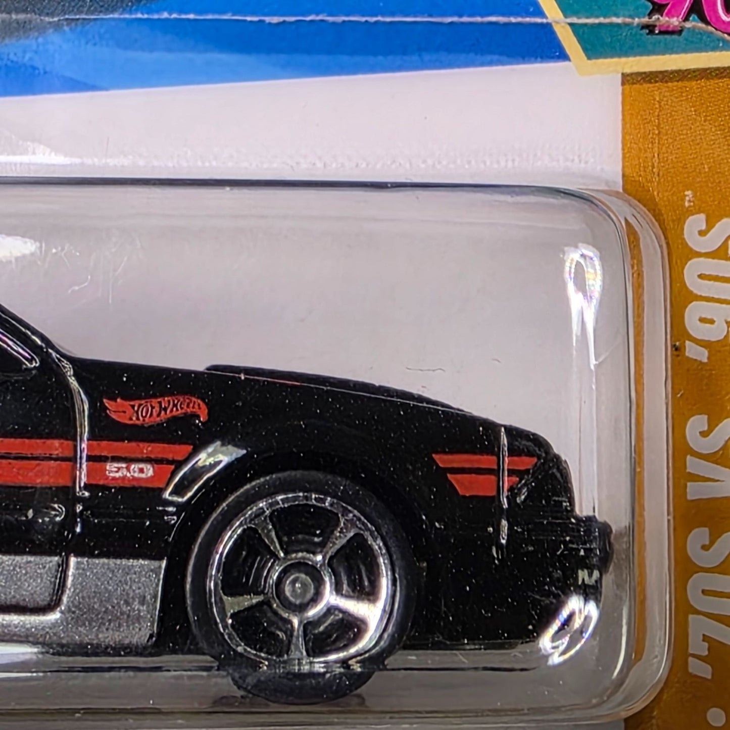 Hot Wheels 92 Ford Mustang Die-Cast Model 1:64 Scale Limited Edition 127/250 70s Vs 90s Series Black & Red Design