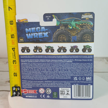Hot Wheels Monster Trucks Mega-Wrex Trophy Champions Edition With Gold Accents & 50th Bigfoot Logo