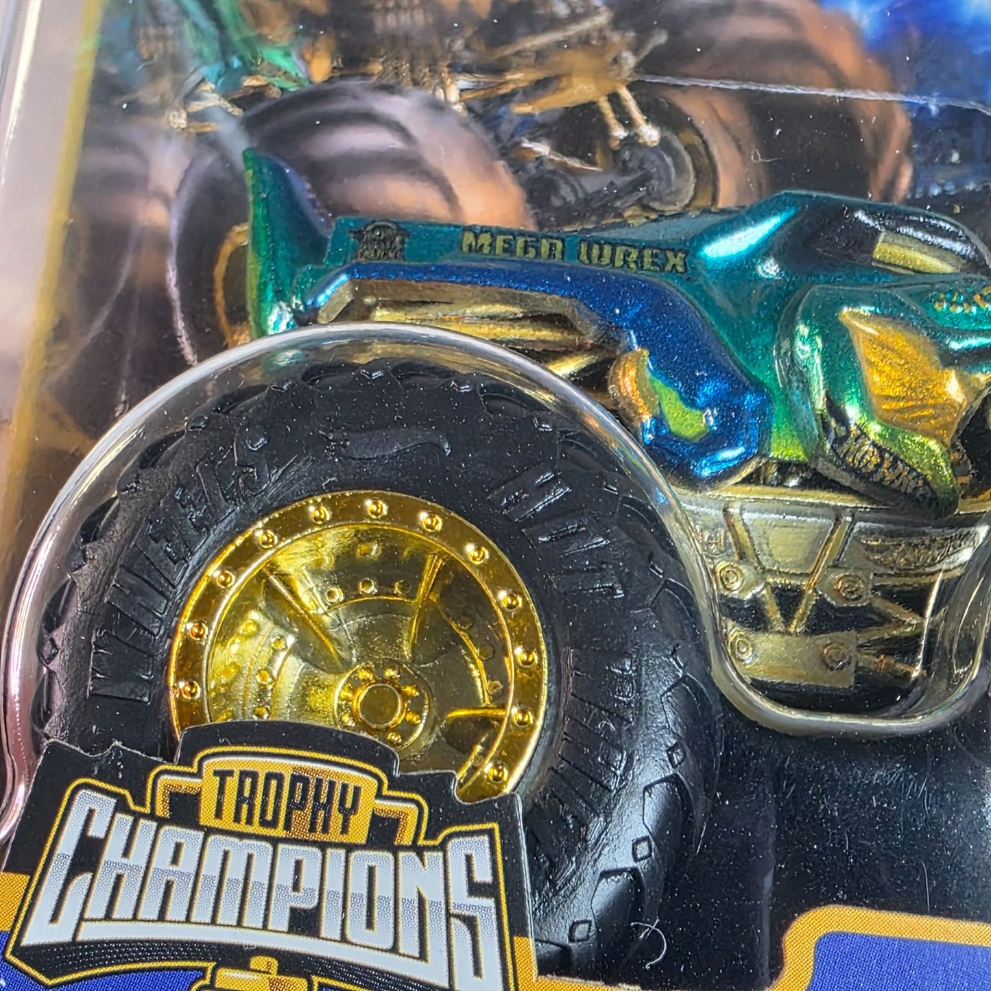 Hot Wheels Monster Trucks Mega-Wrex Trophy Champions Edition With Gold Accents & 50th Bigfoot Logo