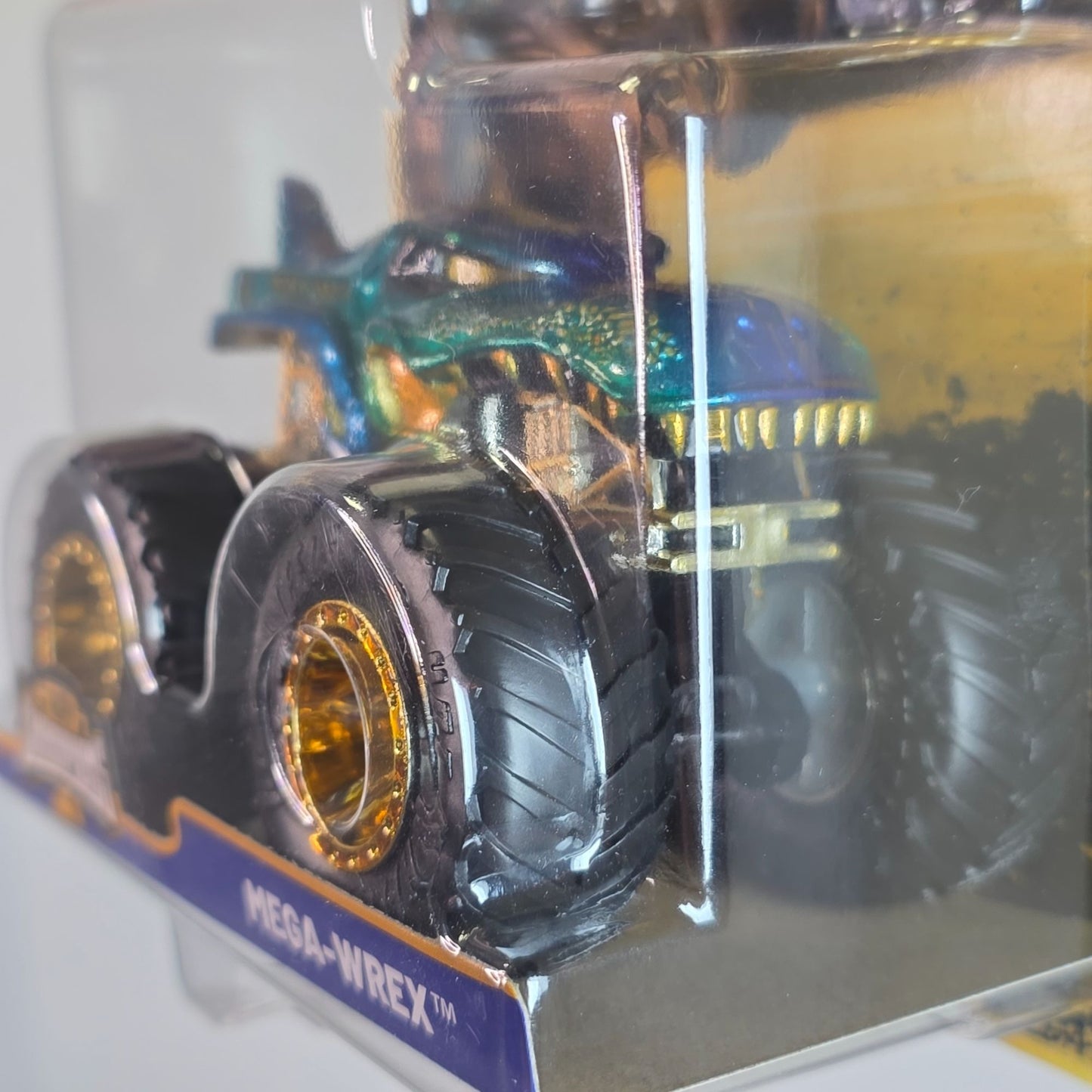 Hot Wheels Monster Trucks Mega-Wrex Trophy Champions Edition With Gold Accents & 50th Bigfoot Logo