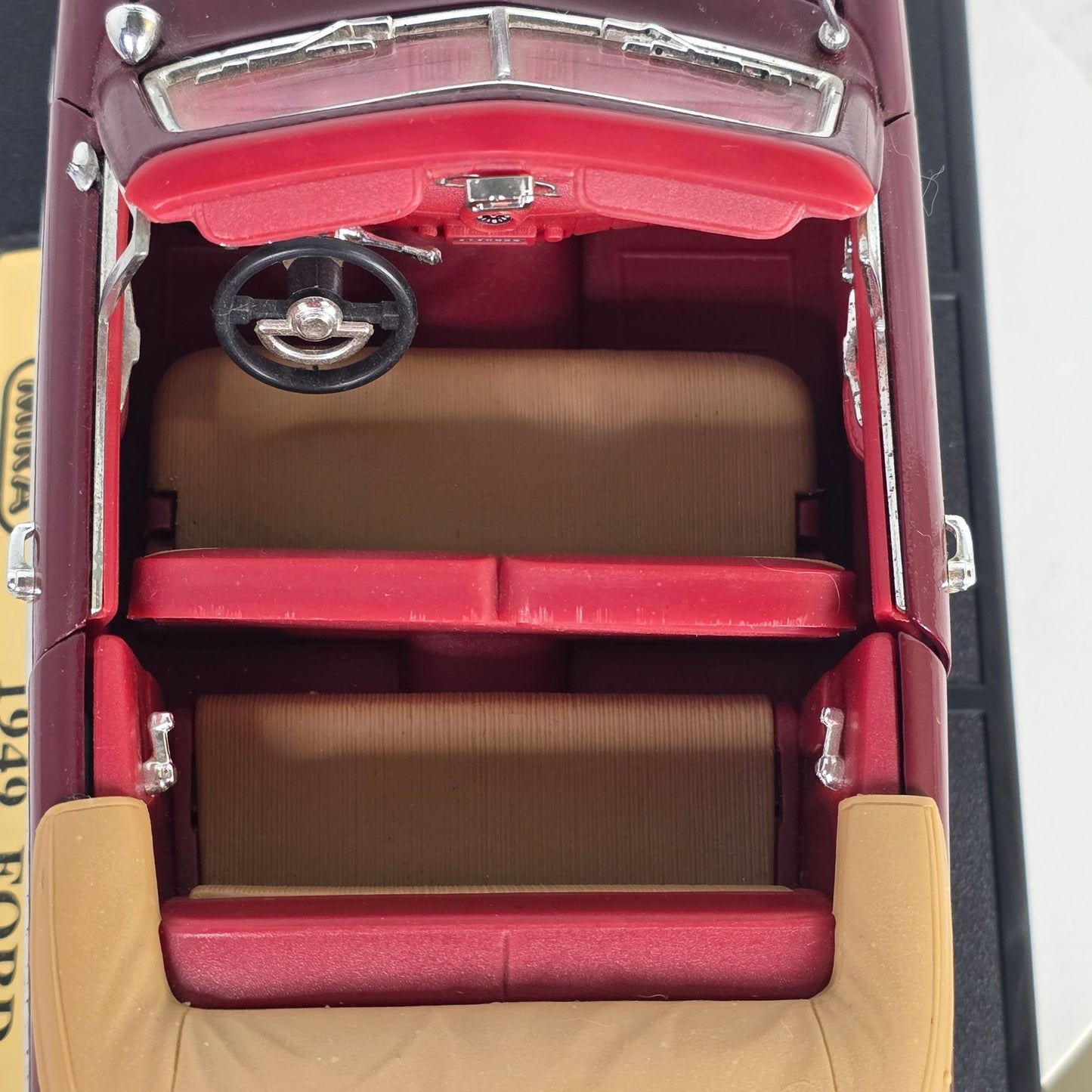 1949 Ford Convertible Diecast Model Car 1:18 Scale By MIRA With Box