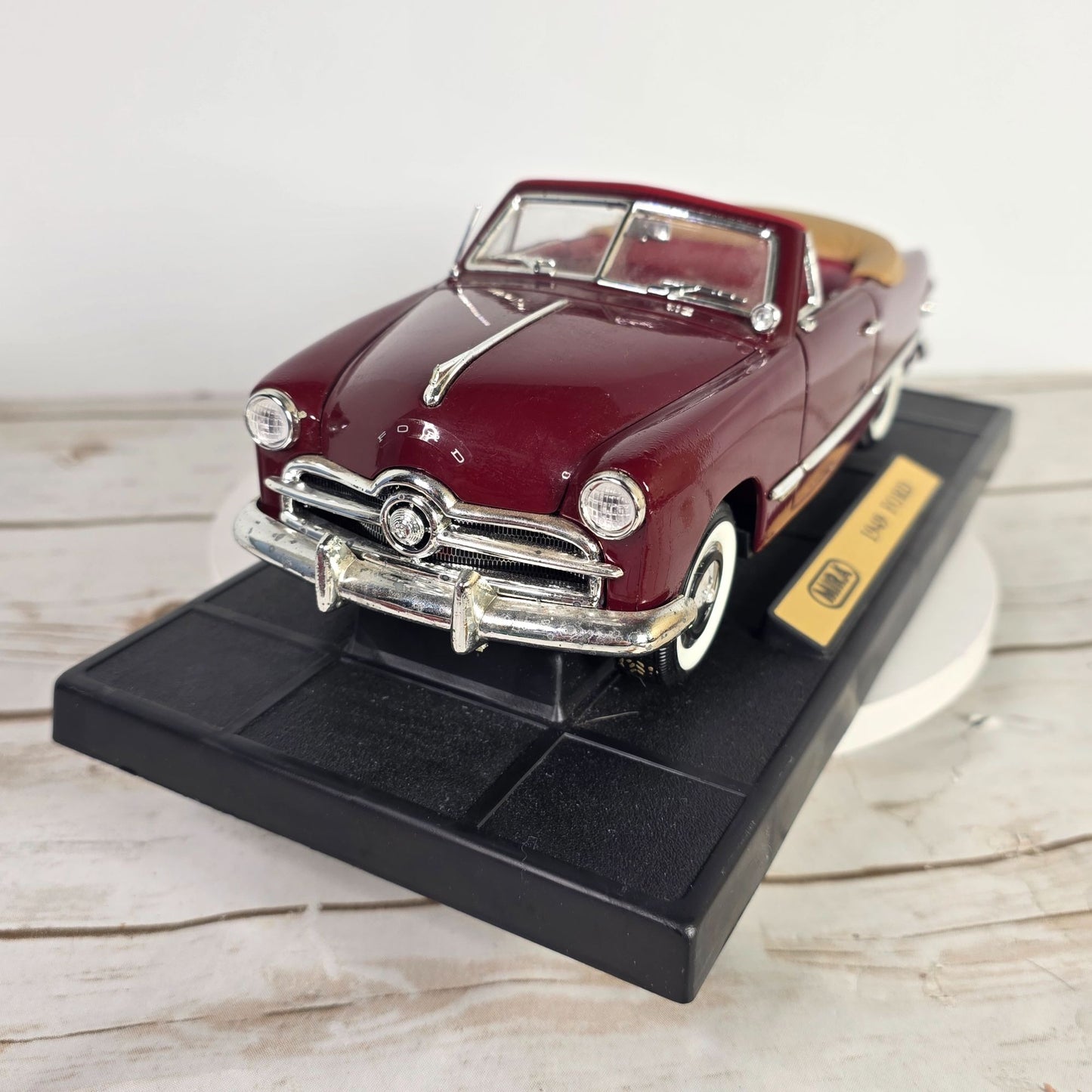 1949 Ford Convertible Diecast Model Car 1:18 Scale By MIRA With Box