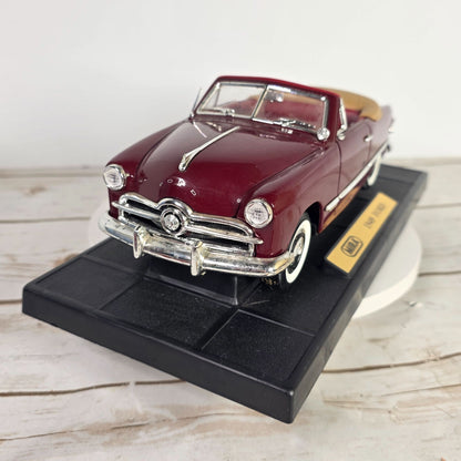 1949 Ford Convertible Diecast Model Car 1:18 Scale By MIRA With Box