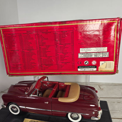 1949 Ford Convertible Diecast Model Car 1:18 Scale By MIRA With Box