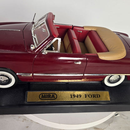1949 Ford Convertible Diecast Model Car 1:18 Scale By MIRA With Box