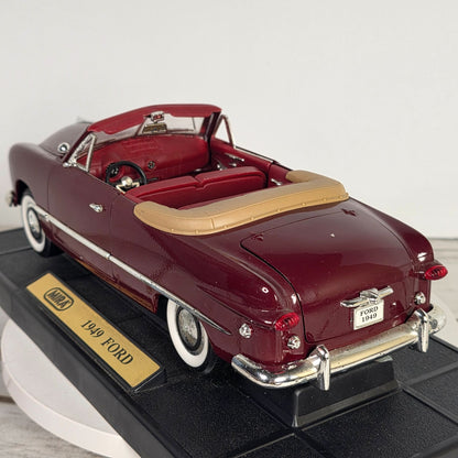 1949 Ford Convertible Diecast Model Car 1:18 Scale By MIRA With Box