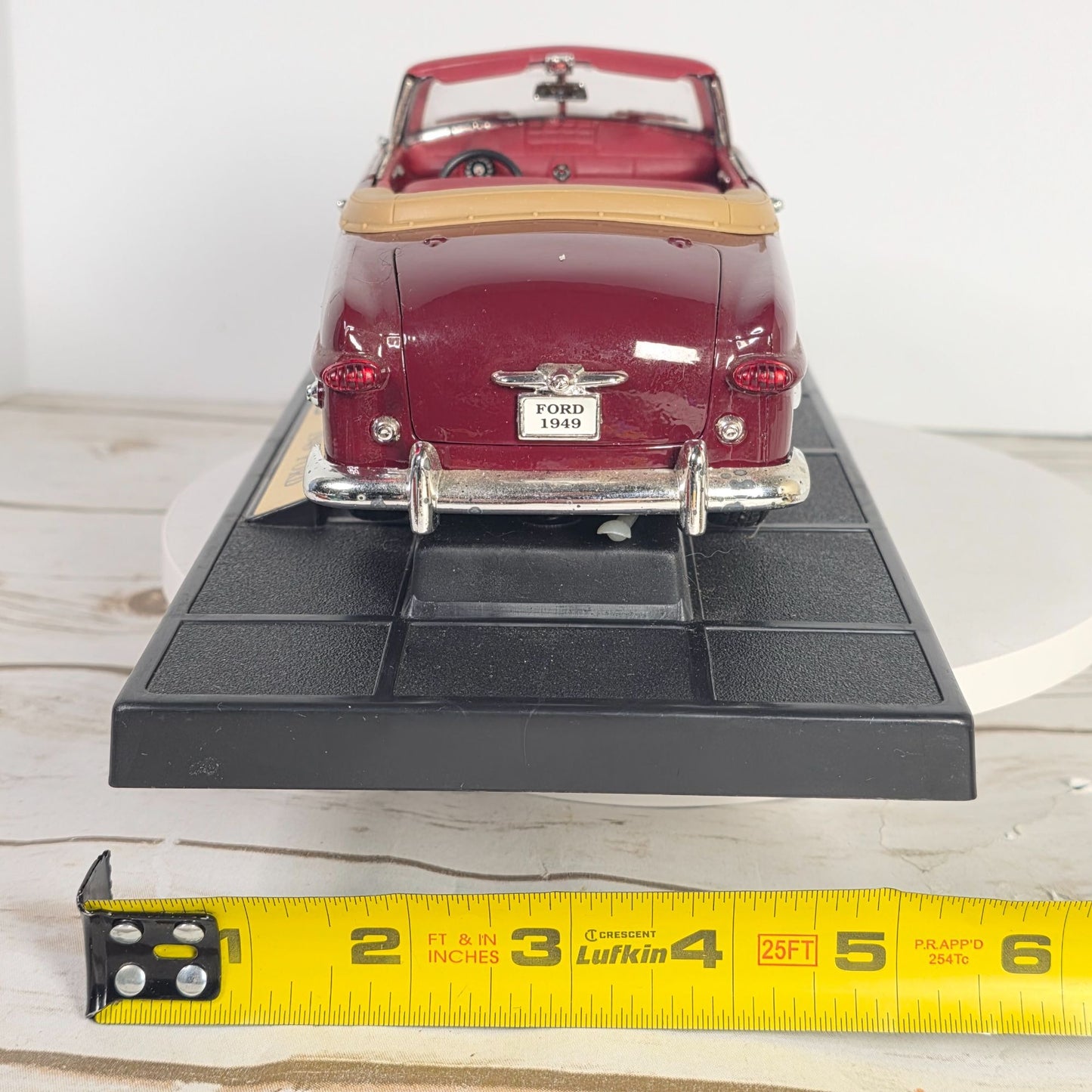 1949 Ford Convertible Diecast Model Car 1:18 Scale By MIRA With Box