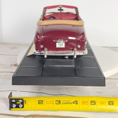 1949 Ford Convertible Diecast Model Car 1:18 Scale By MIRA With Box