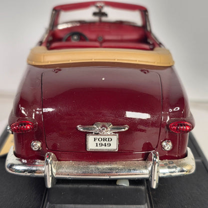 1949 Ford Convertible Diecast Model Car 1:18 Scale By MIRA With Box