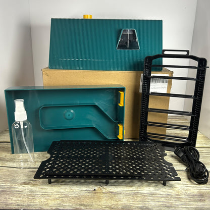 TalaBide Digital Chicken Egg Incubator With Adjustable Settings Auto Temperature & Humidity Control 225W Power Green & Yellow