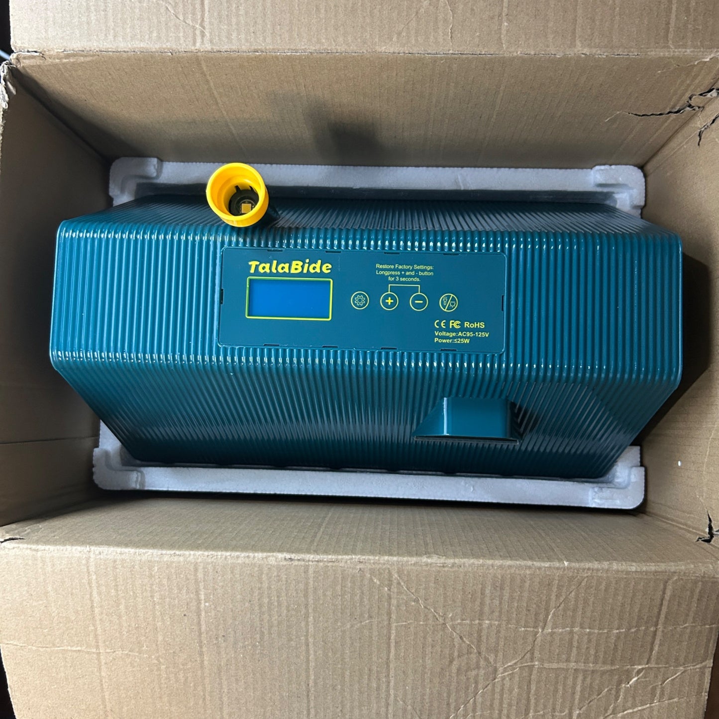 TalaBide Digital Chicken Egg Incubator With Adjustable Settings Auto Temperature & Humidity Control 225W Power Green & Yellow