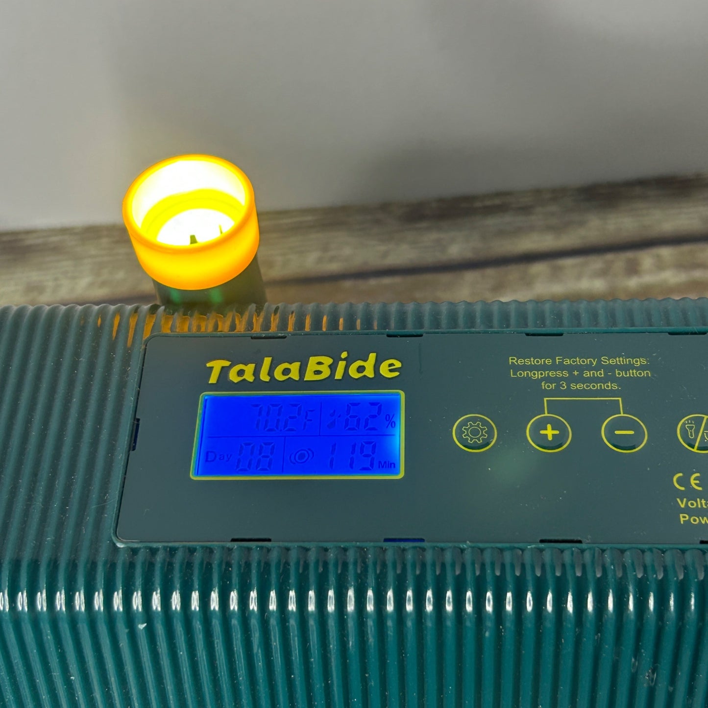 TalaBide Digital Chicken Egg Incubator With Adjustable Settings Auto Temperature & Humidity Control 225W Power Green & Yellow