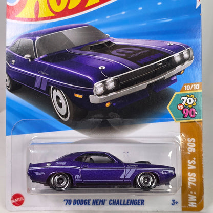 Hot Wheels 70 Dodge Hemi Challenger Purple 164/250 Die-Cast Car