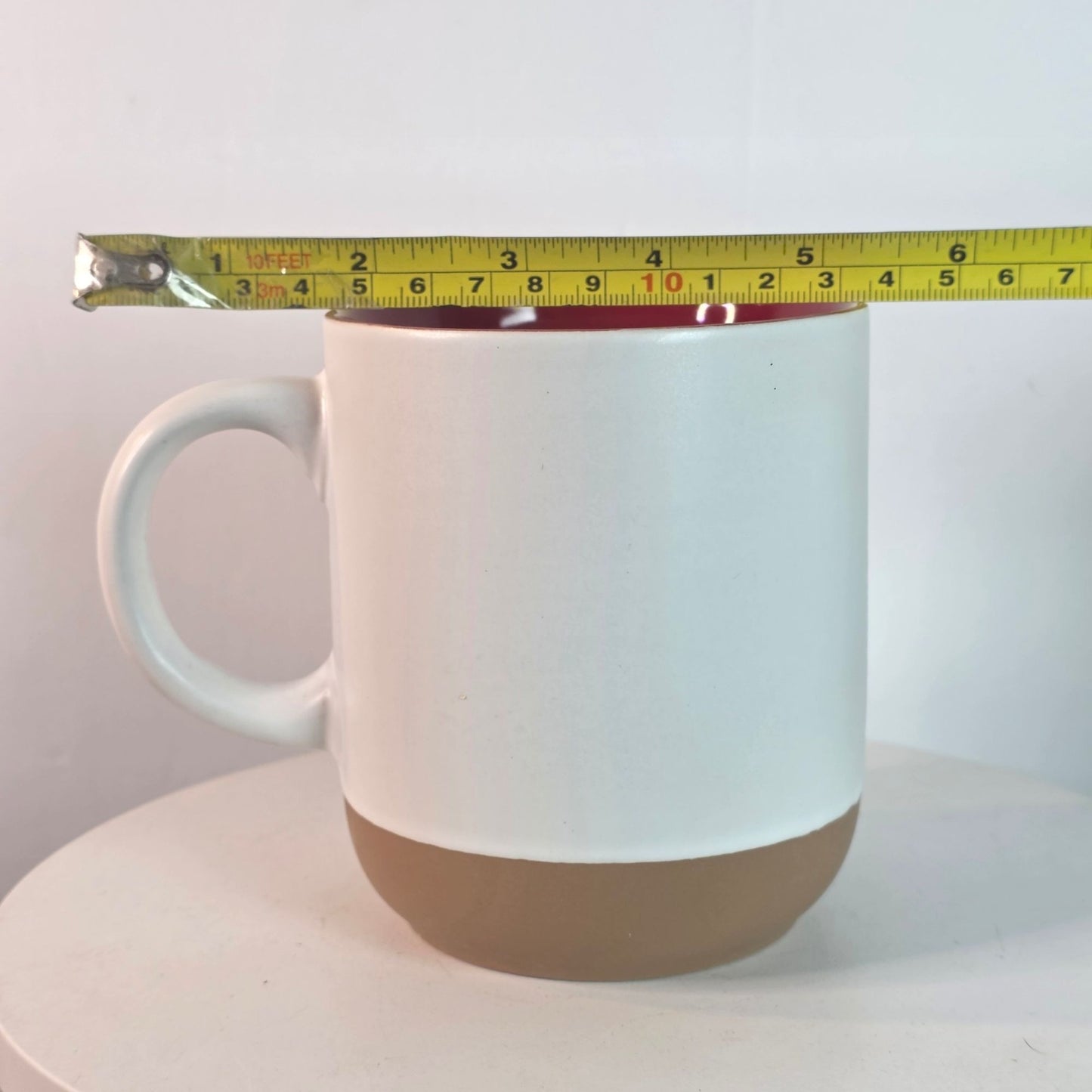 Holiday Style Merry Christmas Candy Cane Truck Mug Terra Cotta Bottom New