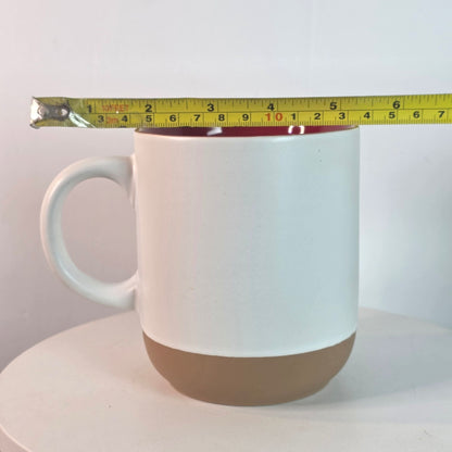 Holiday Style Merry Christmas Candy Cane Truck Mug Terra Cotta Bottom New