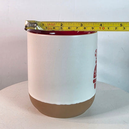 Holiday Style Merry Christmas Candy Cane Truck Mug Terra Cotta Bottom New