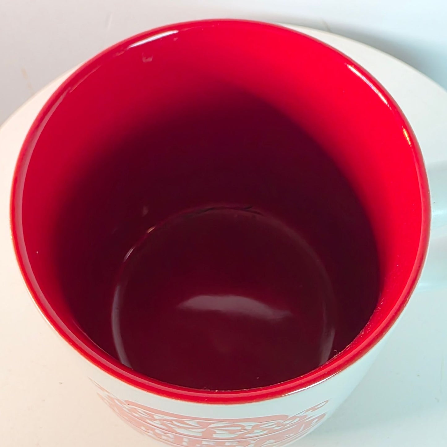 Holiday Style Merry Christmas Candy Cane Truck Mug Terra Cotta Bottom New