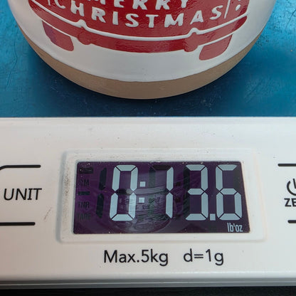 Holiday Style Merry Christmas Candy Cane Truck Mug Terra Cotta Bottom New