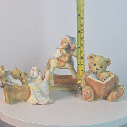 Vintage Cherished Teddies Figurine Set By Hamilton Gifts