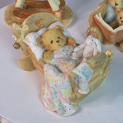 Vintage Cherished Teddies Figurine Set By Hamilton Gifts
