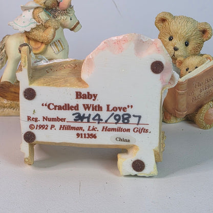 Vintage Cherished Teddies Figurine Set By Hamilton Gifts