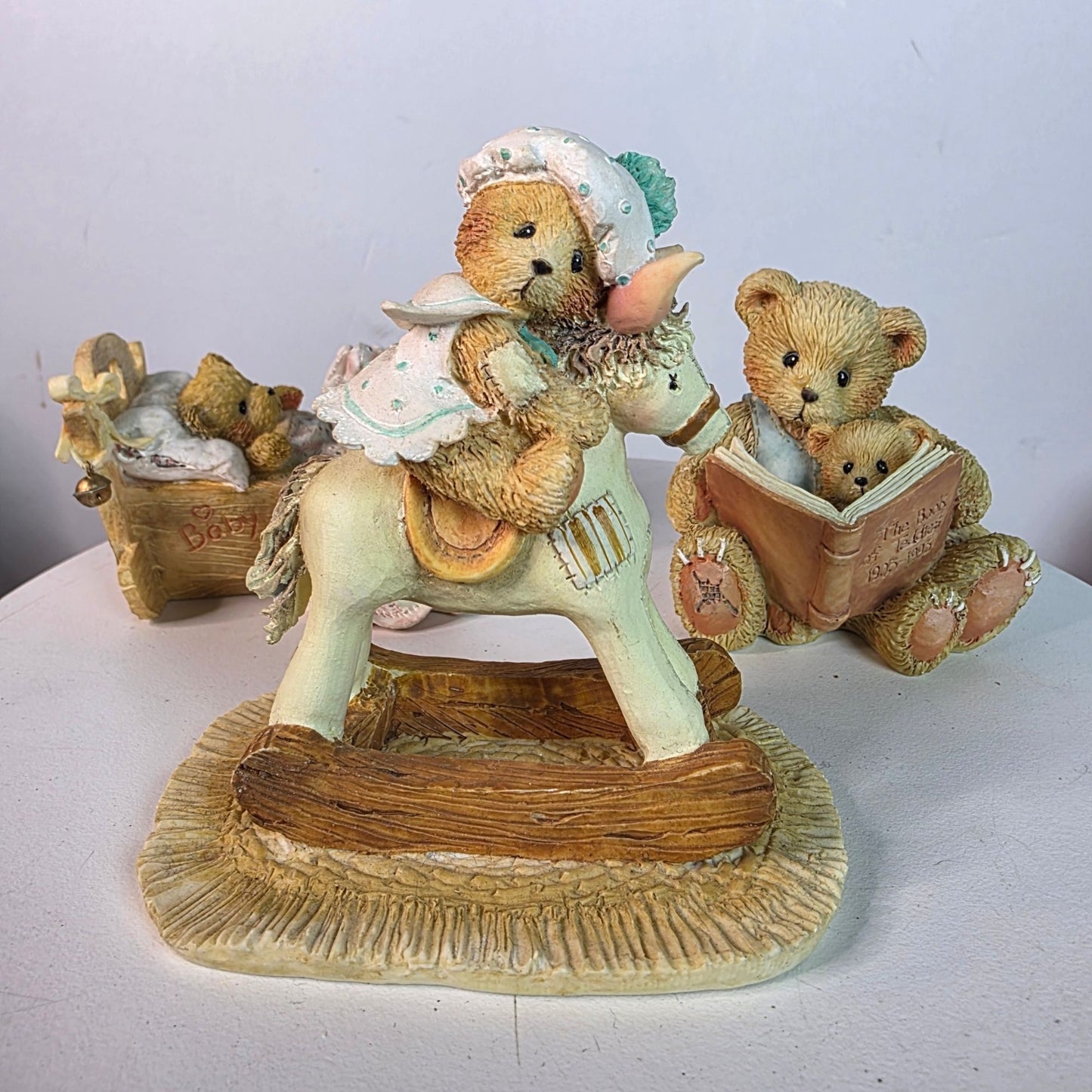 Vintage Cherished Teddies Figurine Set By Hamilton Gifts