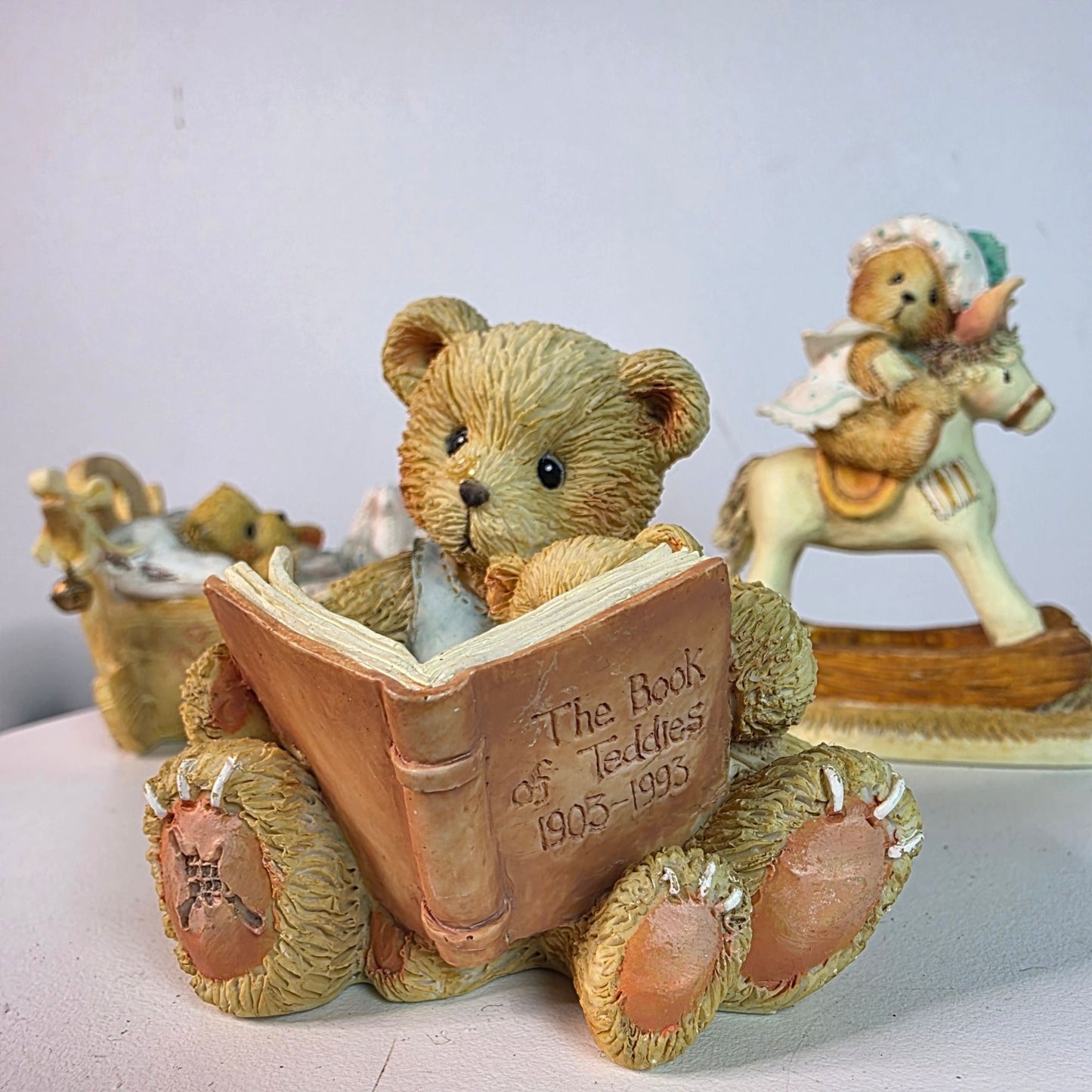 Vintage Cherished Teddies Figurine Set By Hamilton Gifts