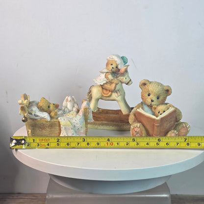 Vintage Cherished Teddies Figurine Set By Hamilton Gifts