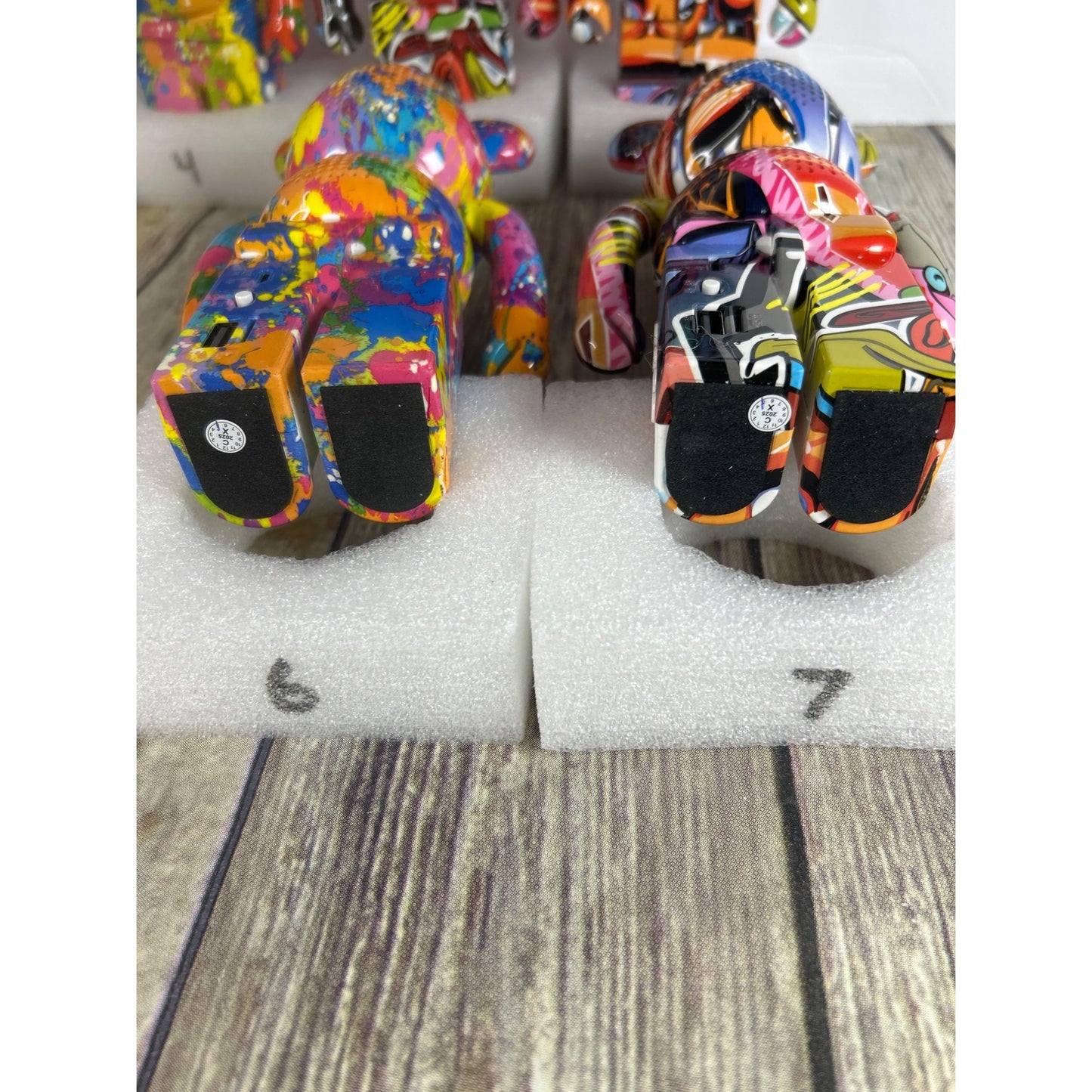 Graffiti Bears Bluetooth Speakers Customizable Colors 7 Unique Wireless Options Available