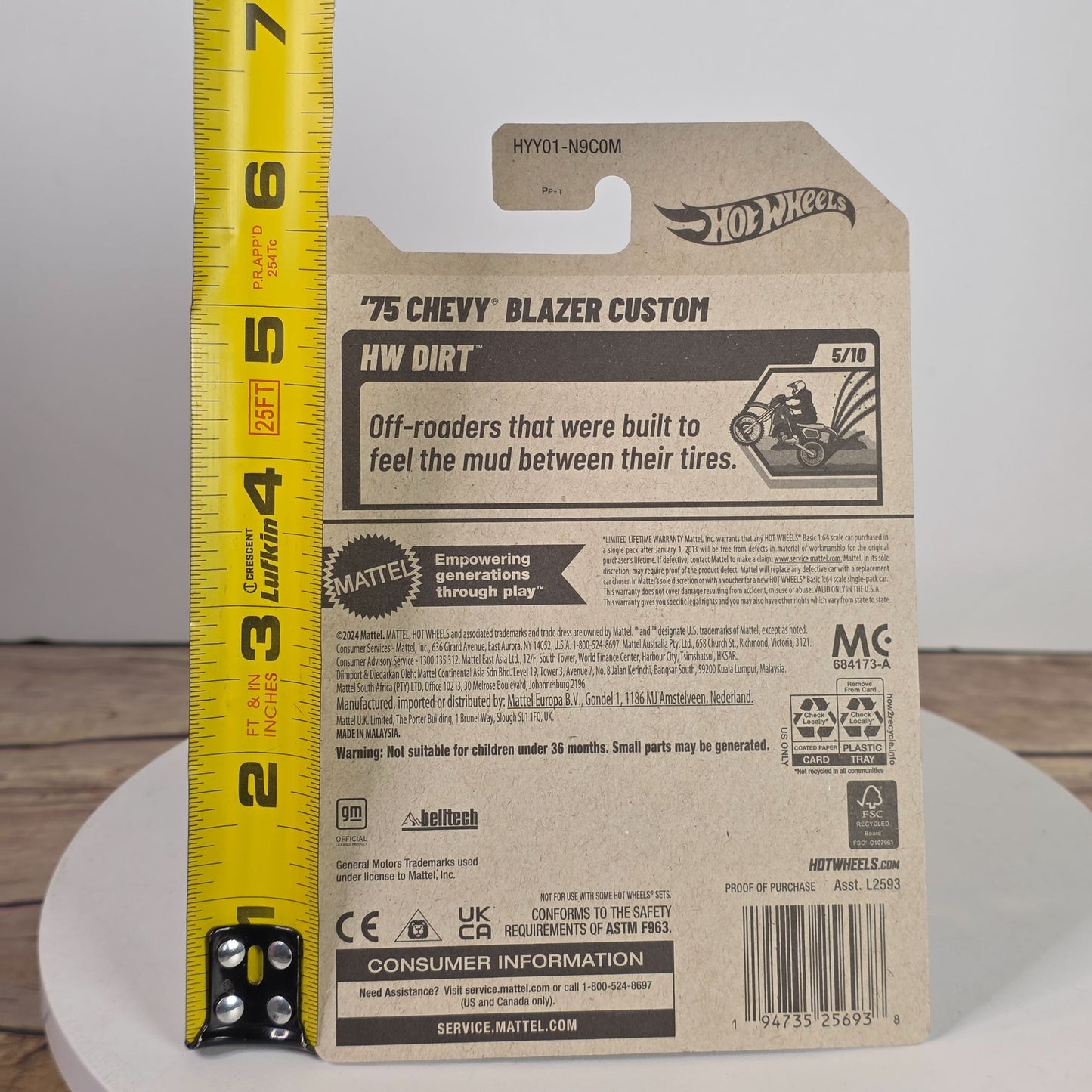 Hot Wheels 75 Chevy Blazer Custom Die-Cast Car