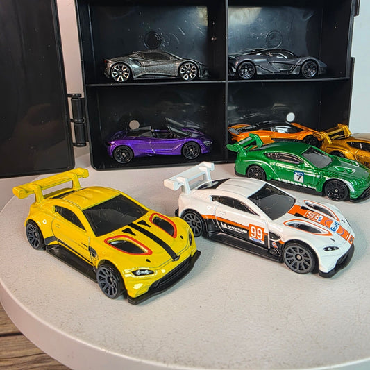Custom Hot Wheels British Supercar 12 Pack With Storage Display Case