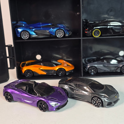 Custom Hot Wheels British Supercar 12 Pack With Storage Display Case