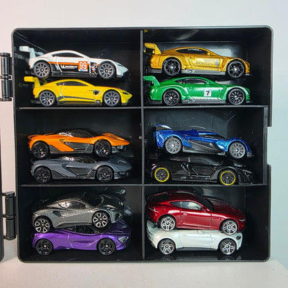 Custom Hot Wheels British Supercar 12 Pack With Storage Display Case