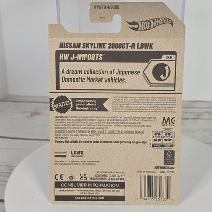 Hot Wheels Liberty Walk Nissan Skyline 2000GT-R LBWK Limited Edition 26/250