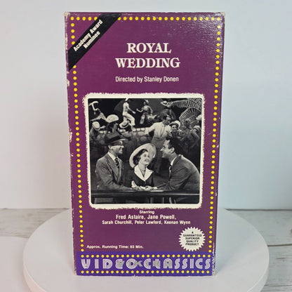 Royal Wedding & Diana VHS Lot Fred Astaire Jane Powell BBC Commemorative Classic Films