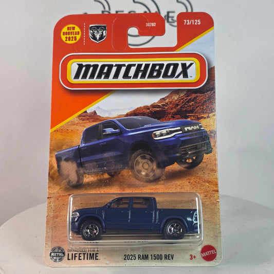 Matchbox 2025 Ram 1500 REV New Redbox 73/125 Blue Diecast Truck