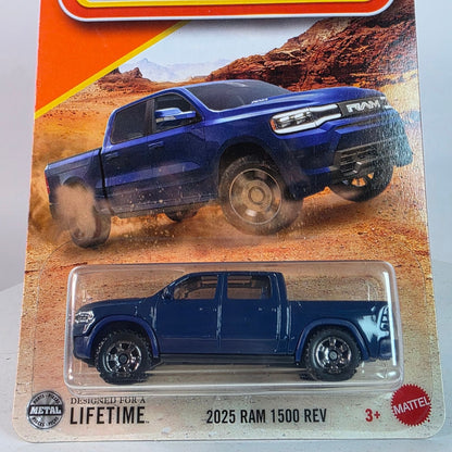 Matchbox 2025 Ram 1500 REV New Redbox 73/125 Blue Diecast Truck